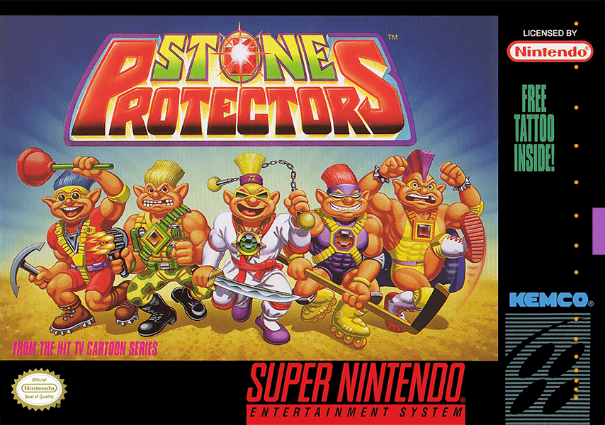 Stone Protectors box art for Super Famicom